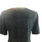 Glamorous  Black and White Polkadot Short Sleeve Blouse Photo 7