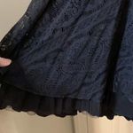Free People  FP black lace beaded embellished strapless top/dress Small Photo 5
