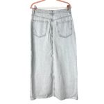 ZARA Skirt Womens Large Denim Midi Light Wash Slit🩵 Photo 2