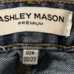 Ashley Mason  Jeans Womens Size‎ 23 (25x28) Wide Leg Cherry Embroidery Photo 8