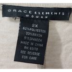 Grace Elements Tunic Top Dolman Sleeve Knit Pullover Casual 2X Photo 4