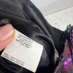 Jessica McClintock Gunne Sax Strapless Purple Mixed Print Cocktail Dress Sz 11 Photo 9