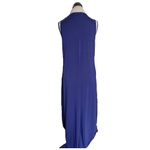 FSL Apparel Womens Dress Size Medium Maxi Sleeveless Stretch Side Slit Beach Purple Photo 4
