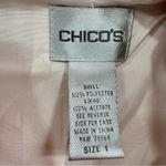 Chico's Chico’s Soirée Shine Laraina Jacket Shimmery Pink Long Blazer Size 1/M Barbie Photo 11