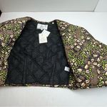 ALC Frank A.L.C. Emory Chocolate Brown Peach Green Quilted Asymmetrical Jacket‎ Small NEW Photo 6