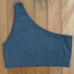  Set Active Size M L One Shoulder Ribbed Bralette Elegant Grey Photo 2