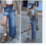 ZARA New Asymmetric Denim Skirt 6147/202 Bloggers Fav Large Photo 2