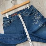 Vintage Flare Jeans rhinestone paisley mid Photo 6