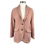Madewell Cotton-Linen Relaxed Larsen Blazer in Faded Earth Photo 2