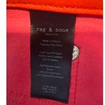 Rag and Bone Red Lamb Leather Front Flare Pants Women’s Size 23 Stretch Denim Photo 3