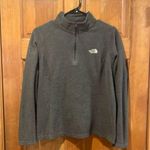 The North Face  women’s gray fleece 1/4 zip up pull over size medium. Photo 0