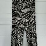 Chico's Travelers by Chico’s Women’s 3 Green Tropical Leaf Wide Leg Pants Stretchy Photo 2