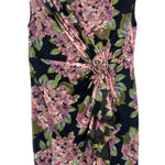 Jones New York Cottagecore Dress Sz 16W Rosette Whimsigoth Garden Party Ruched Photo 0