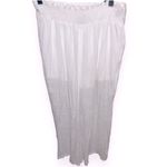 I.N. San Francisco Wide Leg Pants Small White Bow Cropped Flowy Casual BOHO linen Photo 5