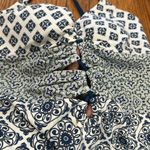 NWT Boden cutout front mosaic tile one piece swimsuit vacation teal size 14 Blue Photo 2