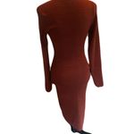 Madden Girl NWT Madden Rich Brown Knit Dress | Size M Photo 4