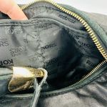 Michael Kors Black Soft Leather Morgan Hobo Gold Hardware Top Zip Bag Photo 13