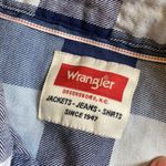Wrangler  NAVY BUFFALO PLAID FLANNEL BUTTON UP SHIRT Photo 1