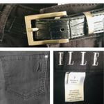 Elle Black Skinny Belted Jeans Photo 6