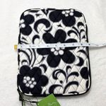 Vera Bradley Night & Day Black and White Floral Quilted Tablet Sleeve Photo 6