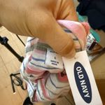 Old Navy Nwt Multi Stripe Waist Tie Collared Blouse Photo 3