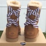 UGG Bailey Bow II Diagonal Stripe Boots Photo 2