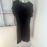 Latched Mama Black Drawstring Tank Nursing Dress Size Large Photo 2