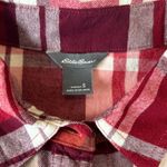 Eddie Bauer Women Small Flannel ButtonDown Long sleeve 100% Cotton Flannel Plaid Photo 2