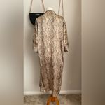 Inner Most Snake Skin Satin Robe Black Size undefined Photo 1