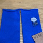 NWT Newtone Brand Royal Blue Knit Wool Angora Blend Arm Warmers Made in Scotland Photo 2