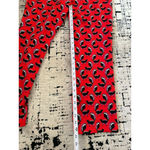 MARC CAIN Red Skunk Print Dress Ankle Pants Size N4 / US 8 Photo 6