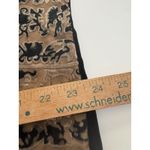 Coldwater Creek Velvet Burnout Coat Womens 1X Black Brown Lace Whimsigoth Vamp Photo 14