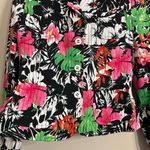 VINTAGE 90's bold floral tropical Hawaiian office chic retro resort wear jacket Pink Size 10 Photo 4