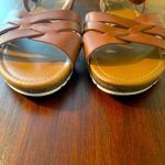 Arizona Jeans  Co. Tan Brown Women's 9.5 Strappy Ankle Strap Flat Sandals Photo 1