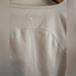 Lululemon Crop Top Long Sleeve Sz M in White Photo 2