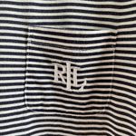 Ralph Lauren Lauren  Heathered Grey & White Striped Nightgown Size Large Photo 4