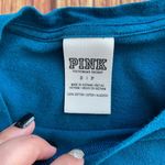 PINK - Victoria's Secret PINK Victoria Secret Long Sleeve Crew Neck Logo Teal Top Tee Photo 7