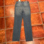 Good American NWT  Blue Buttonfly Highrise Stretch Good Classic Jeans Photo 12
