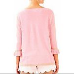 Lilly Pulitzer - Charla Ruffle Cuff Sweater Coral Reef Tint Heather Photo 1