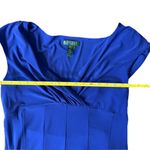 Lauren Ralph Lauren Plus 14 Career Dress Royal Blue Fit & Flare Swing Jersey Photo 5