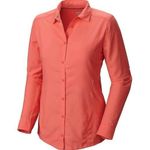 Mountain Hardwear  Canyon Long Sleeve Button Down Shirt Roll Up Sleeve Orange 8 Photo 0