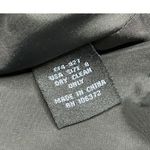 Perry Ellis  women's black silver tweed boucle jacket sheer bow & trim size 8 Photo 5