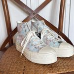 Converse NWOB All Star lift platform marbled high top sneakers Photo 1