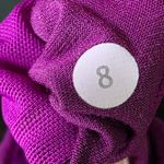 Lululemon  Ruched Purple Built In Bra Tank Top Size 8 Photo 3