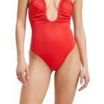 Good American Leilani One piece Swimsuit Bright Poppy Size 2 Photo 1
