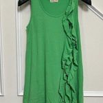 NatuRAL vintage Green Ruffles Tank Top Dress Women's Size M Sleeveless Size M Photo 0