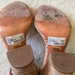 Schutz  Enida Block Heels Shoes Leather & Cork in Natural Ankle Strap Size 8.5 Photo 11