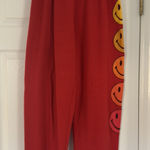 Aviator Nation  Sweatpants Red Smiley  Repeat XL Photo 0