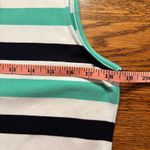 Duffield Lane Mint Green/Black/White Stripe Sleeveless Midi Shift Dress Size M Green Size M Photo 6