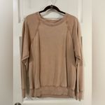 Aerie  Cozy Distressed  Sweatshirt Sz M Photo 7